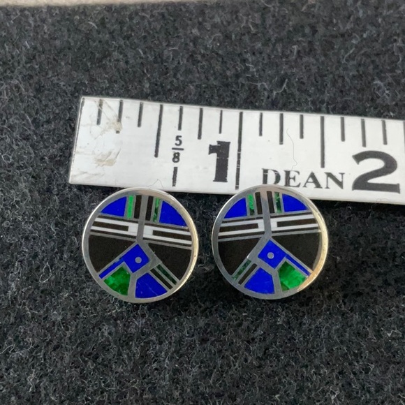 Ray Tracey Inlay Post Earrings - Picture 7 of 7